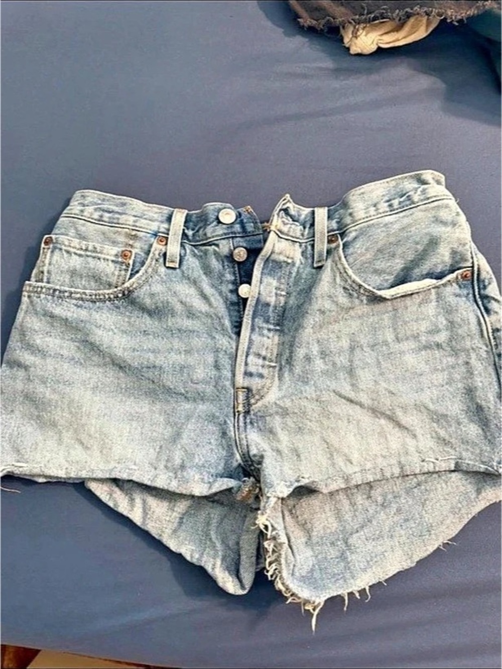 Levi's 501 Original High-Rise Cut-Off Denim Shorts Women's Denim Jean Shorts in